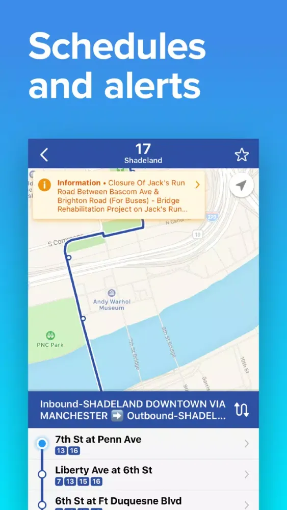 Ảnh chụp màn hình của Pittsburgh Transit • Bus Times