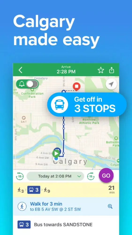 Zrzuty ekranu Calgary Total Transit