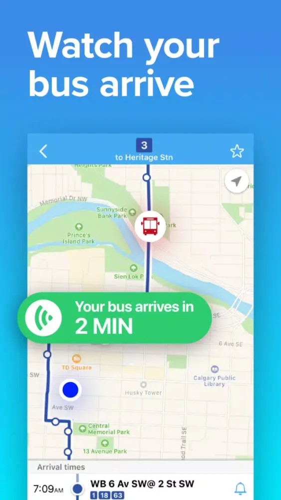 Zrzuty ekranu Calgary Total Transit