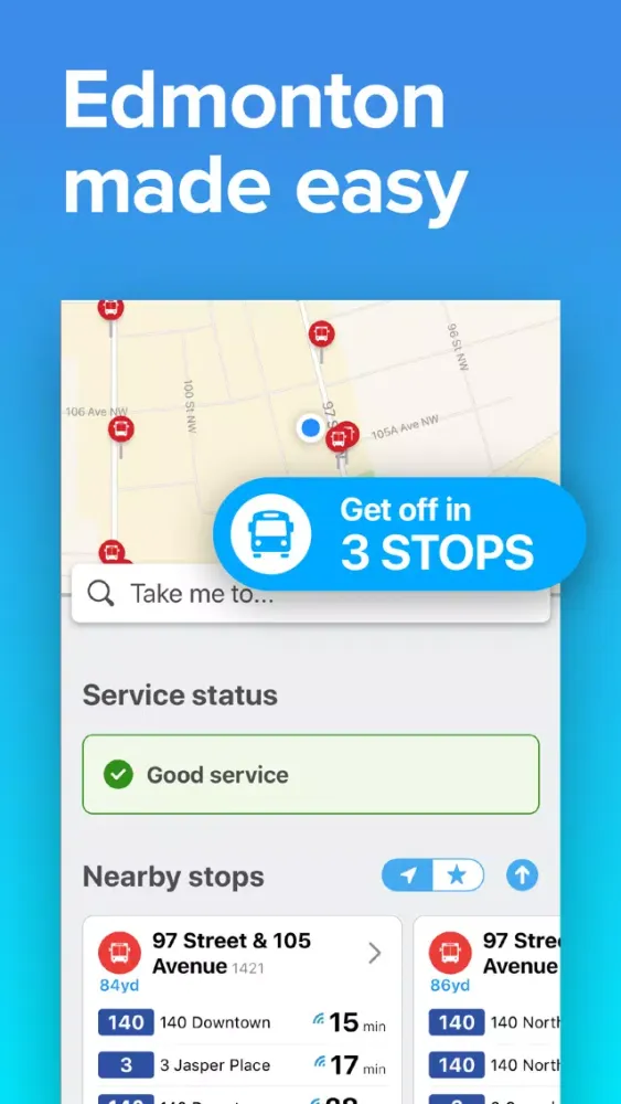 Zrzuty ekranu Edmonton Transit • ETS Times