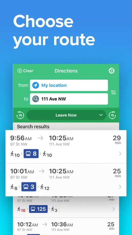 Zrzuty ekranu Edmonton Transit • ETS Times