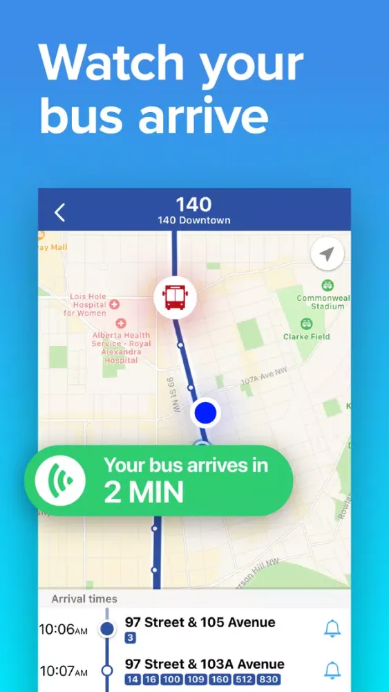 Zrzuty ekranu Edmonton Transit • ETS Times