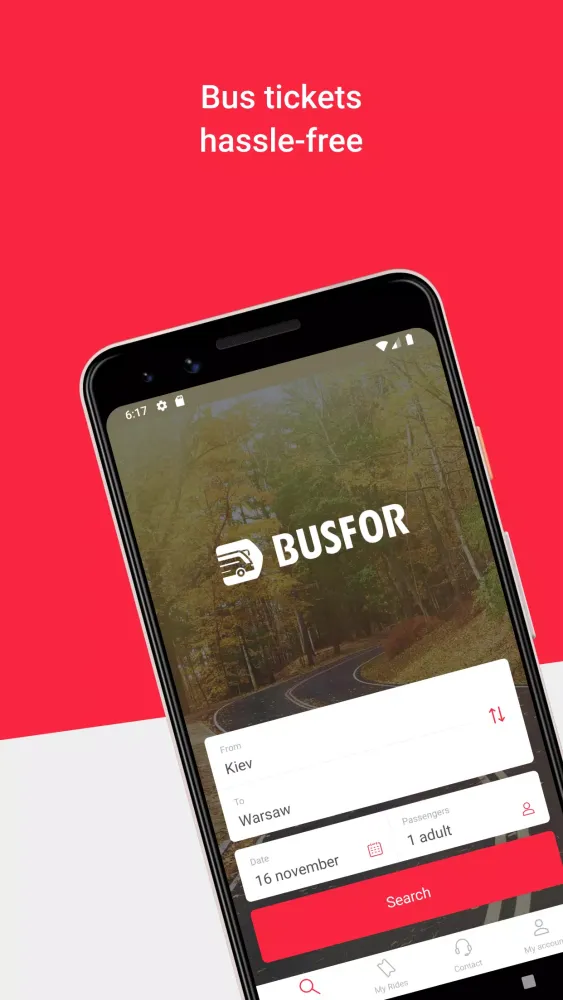 BUSFOR - bus tickets Screenshots