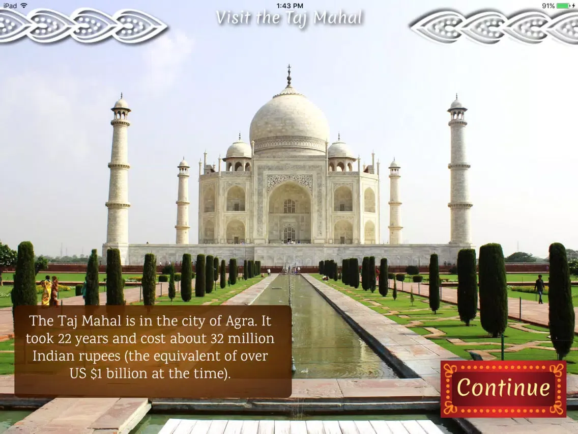 President Travel Mission:India iPad  Screenshots
