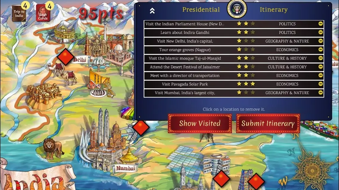 President Travel Mission:India Screenshots