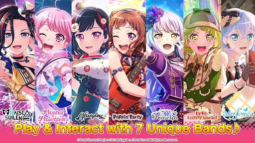 ภาพหน้าจอของ BanG Dream! Girls Band Party!