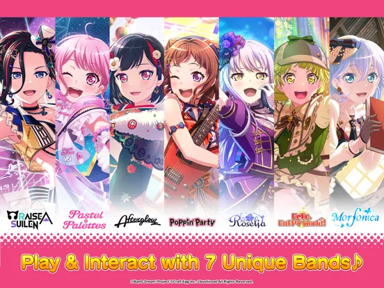 BanG Dream! Girls Band Party! iPad  Ekran Görüntüleri