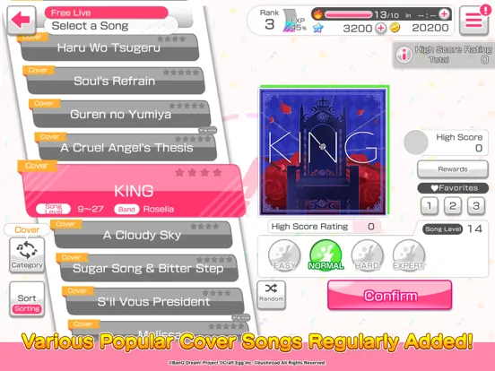 BanG Dream! Girls Band Party! iPad  Ekran Görüntüleri
