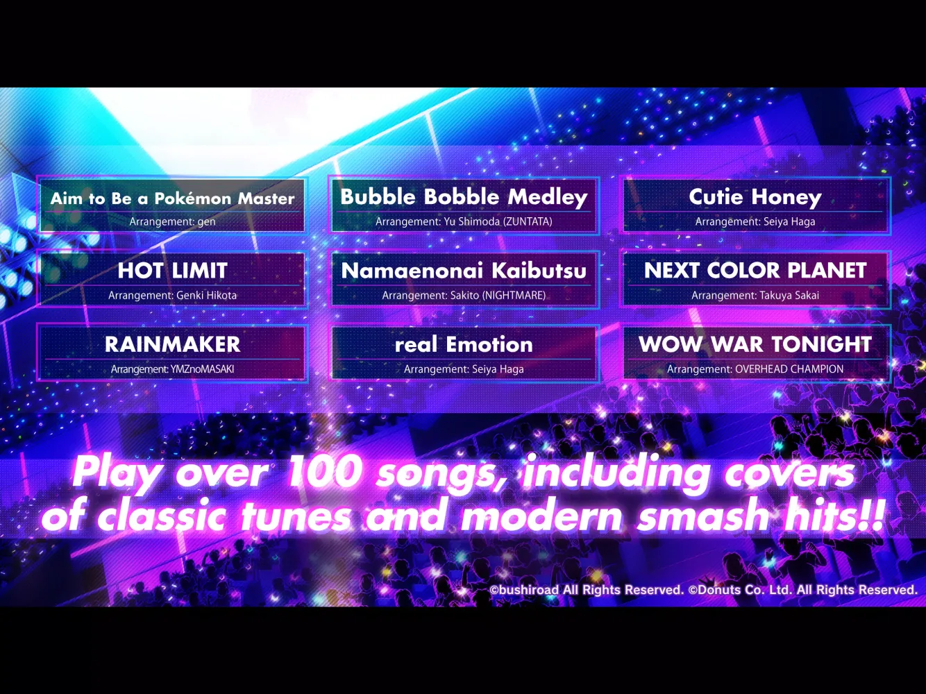 Capturas de tela do D4DJ