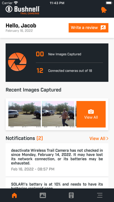 Bushnell Trail Cameras Screenshots