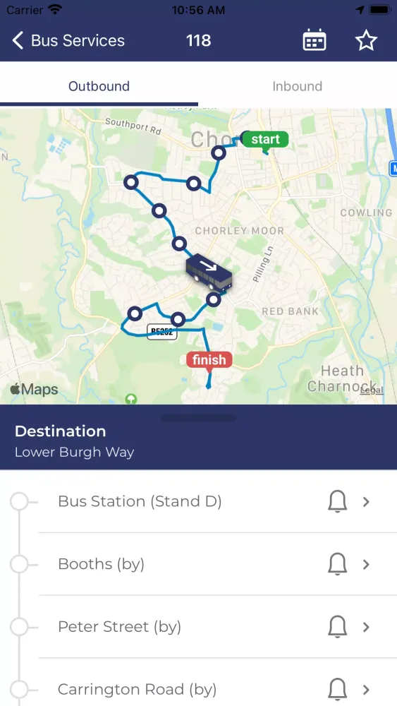 Ảnh chụp màn hình của Tyrers Coaches