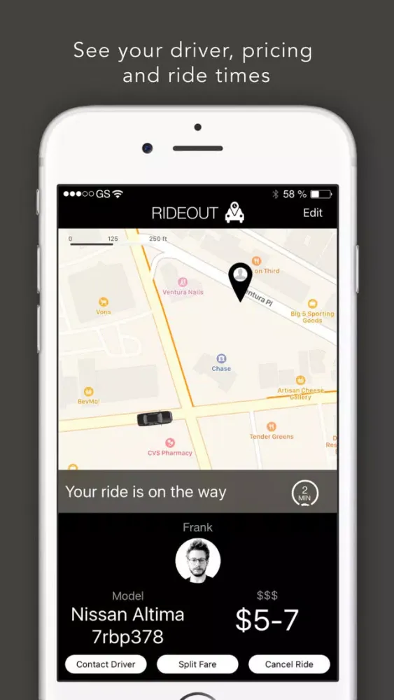 Скриншоты RideOut - RideSharing ETA + Surge