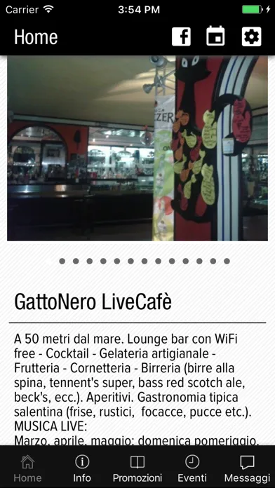 Zrzuty ekranu GattoNero LiveCafè