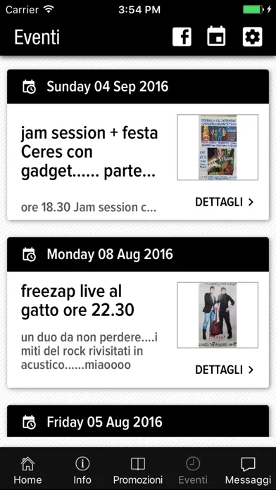 Zrzuty ekranu GattoNero LiveCafè
