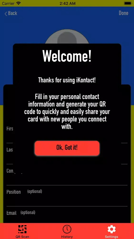 Business-Card スクリーンショット