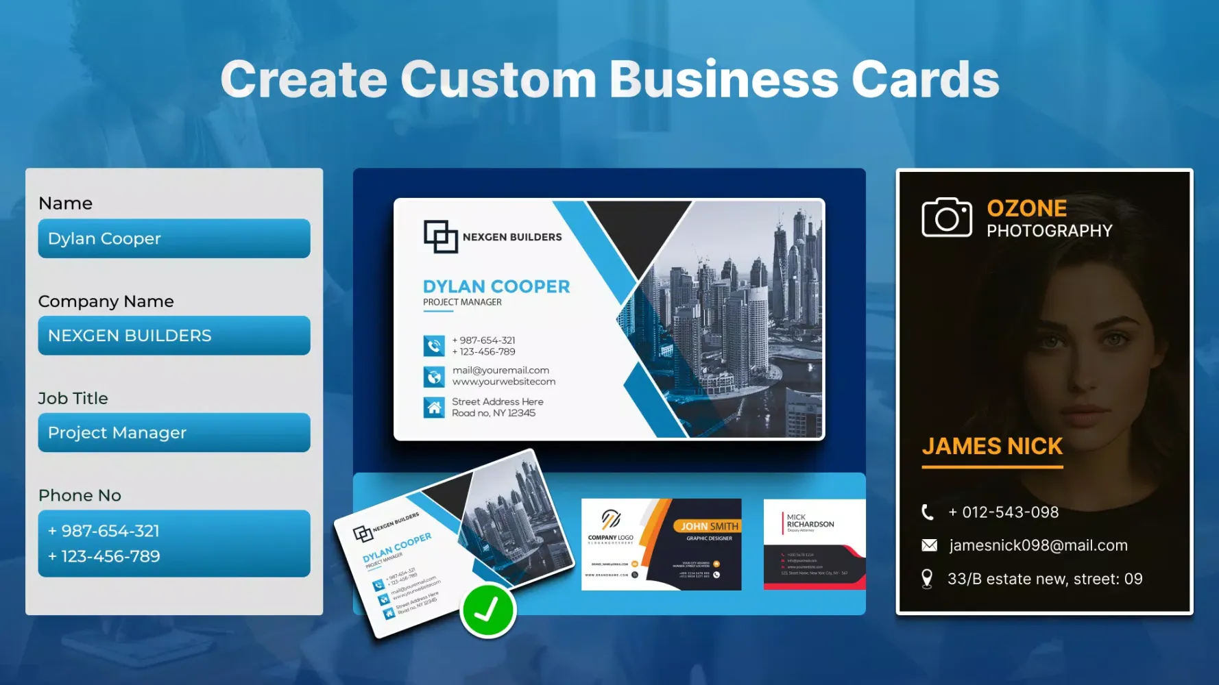 Business Card Maker & Creator Screenshots