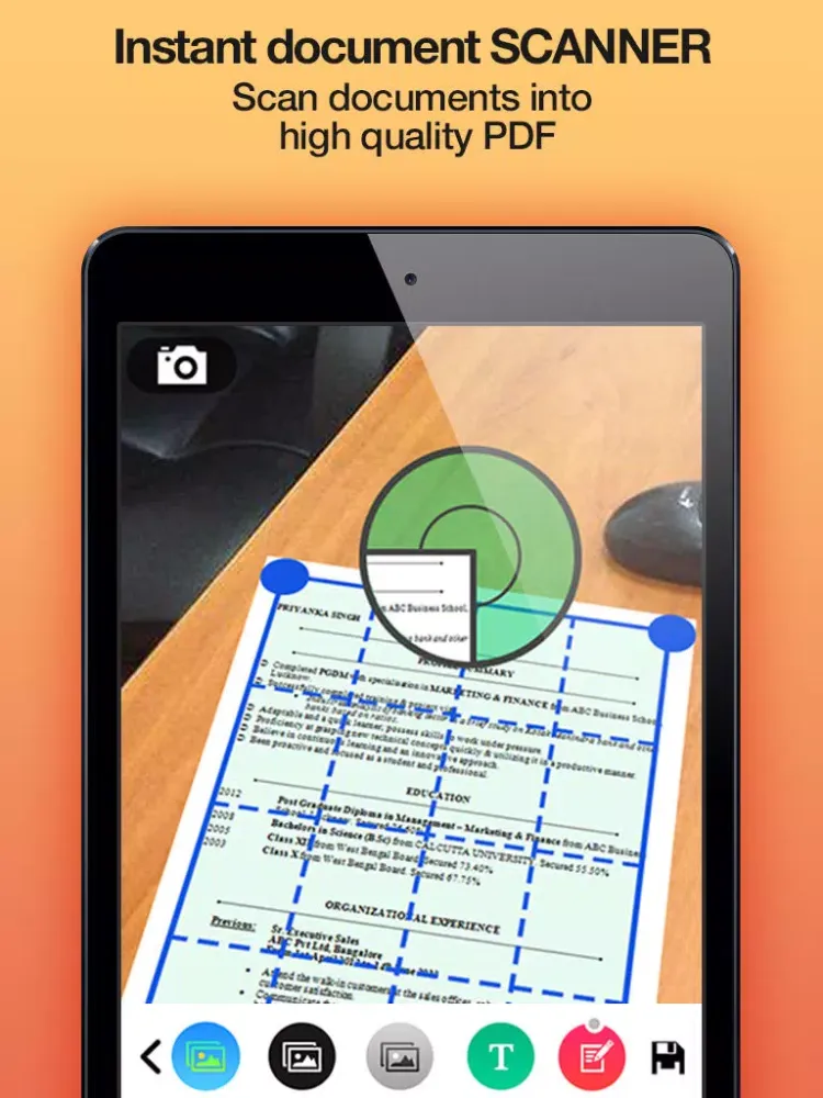 Captures d'écran de iScan PRO - Instant document scanner & translator iPad 
