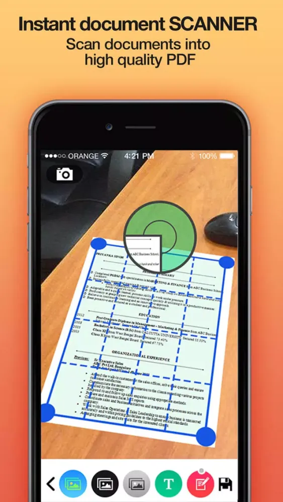 Captures d'écran de iScan PRO - Instant document scanner & translator