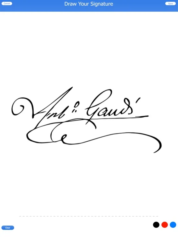 Capturas de tela do Signature-App iPad 