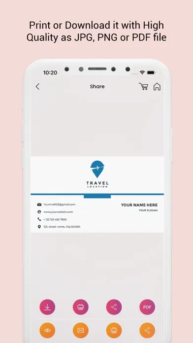 Business Card Maker : Creator 스크린샷