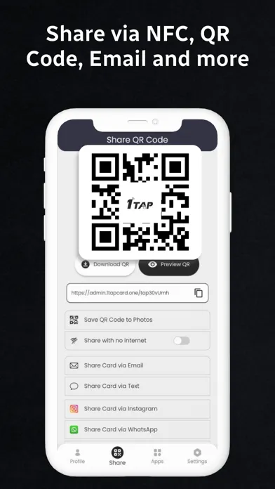 Скриншоты OneTap - Digital Card