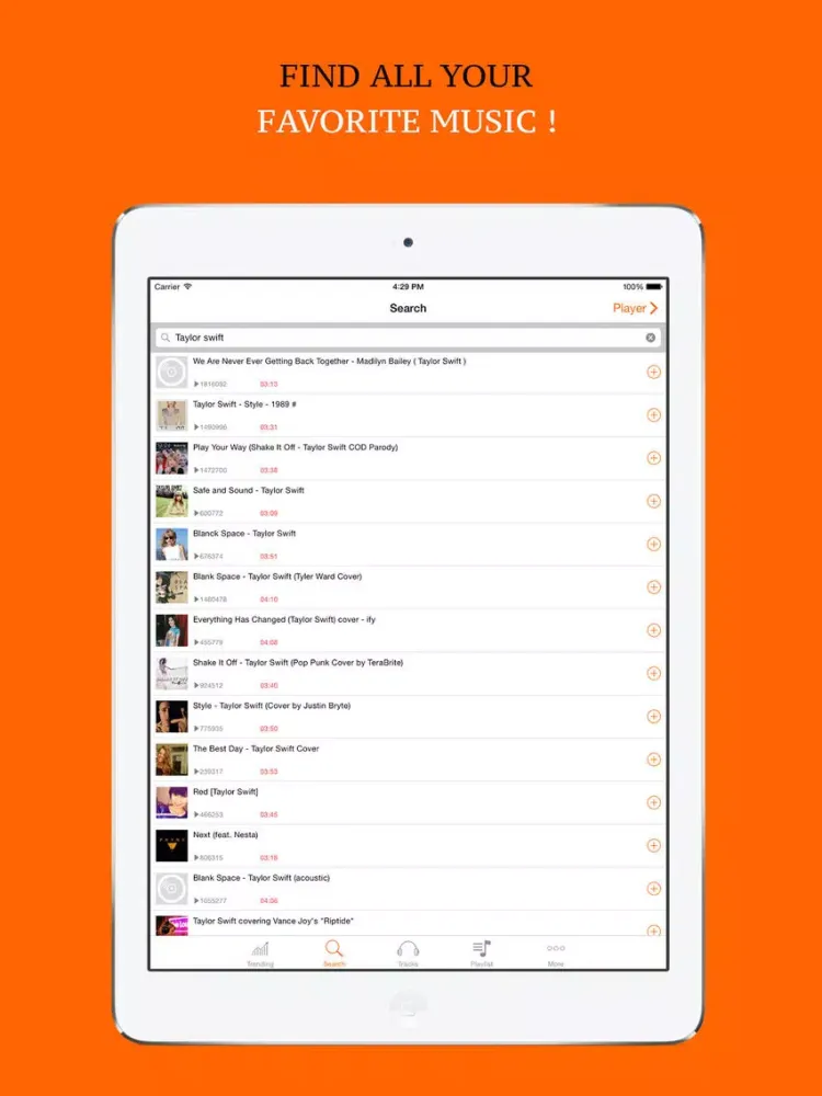 صور iMuzic - Free Mp3 Music lite - Streamer & Playlist Manager for SoundCloud® iPad 