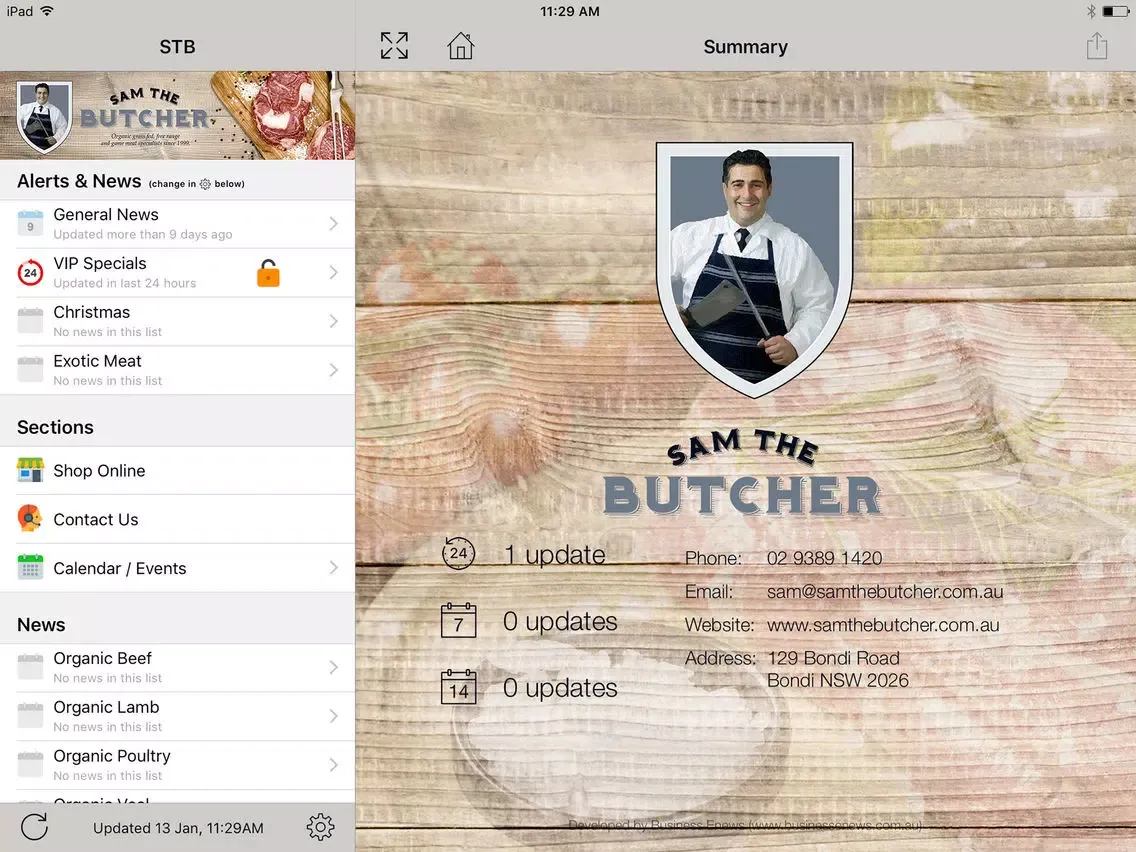 Sam The Butcher iPad  Ekran Görüntüleri