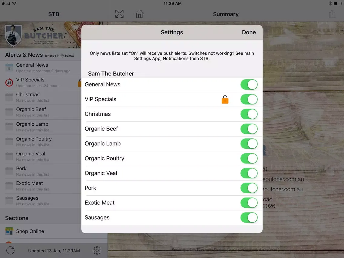 Sam The Butcher iPad  Ekran Görüntüleri