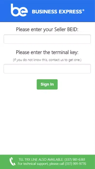 BE Transaction Terminal স্ক্রিনশট