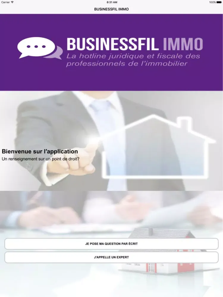 Zrzuty ekranu BusinessFil Immo iPad 