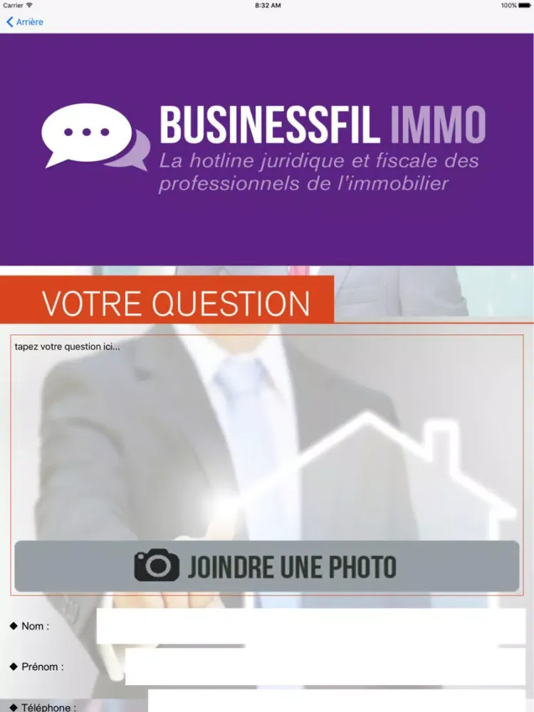 Zrzuty ekranu BusinessFil Immo iPad 
