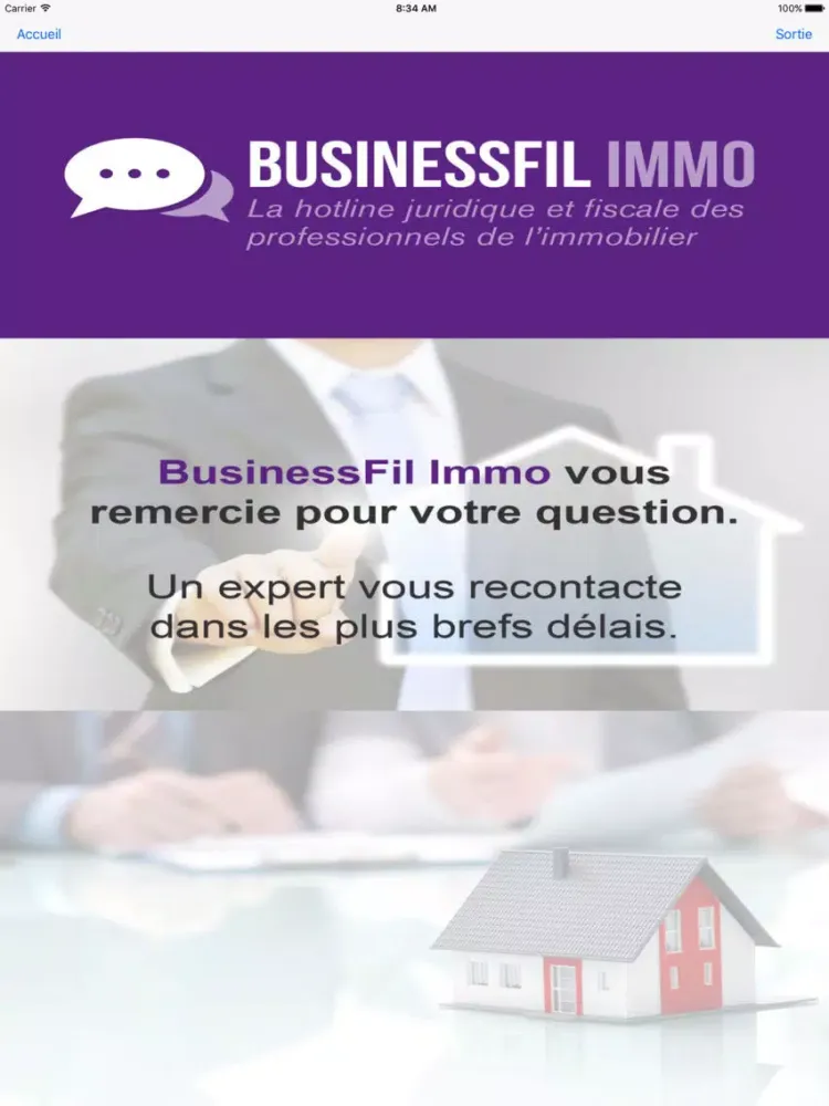 Zrzuty ekranu BusinessFil Immo iPad 