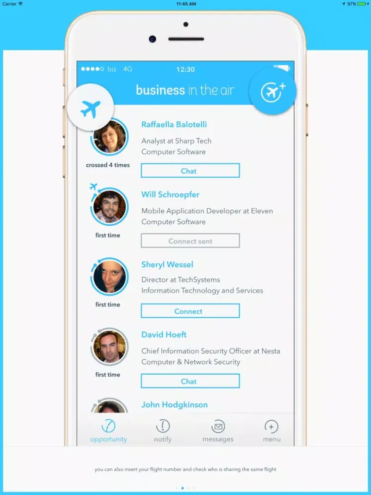 Business In The Air iPad 应用截图