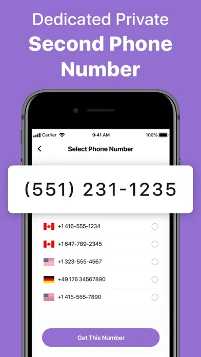 ภาพหน้าจอของ 2nd Phone Number: Second Line
