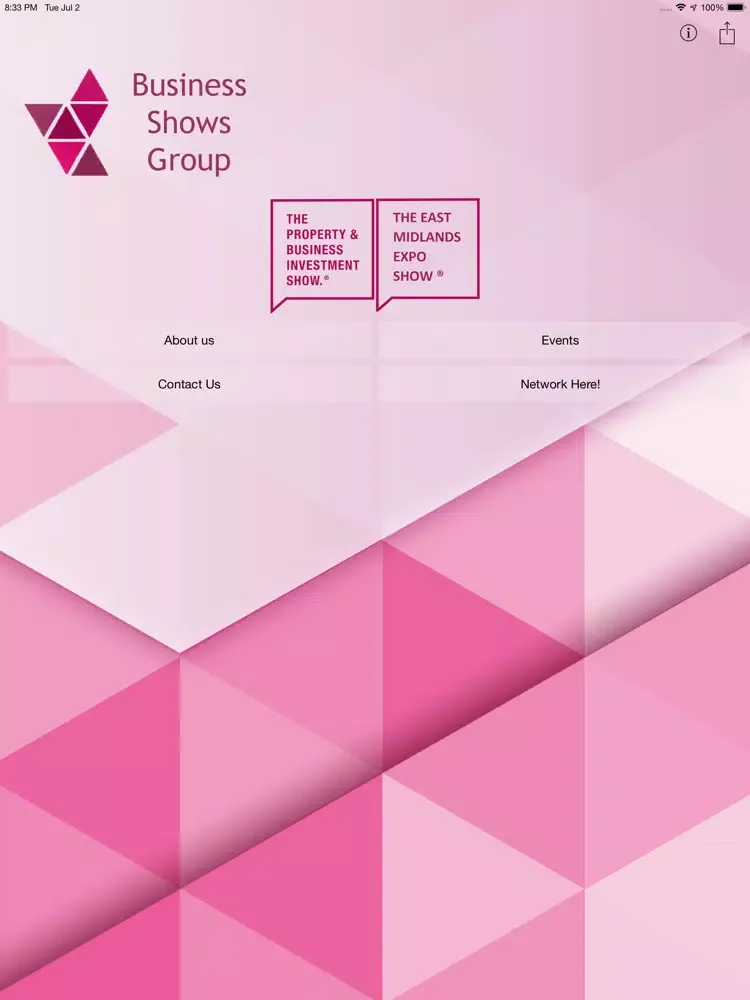 Zrzuty ekranu Business Shows Group iPad 