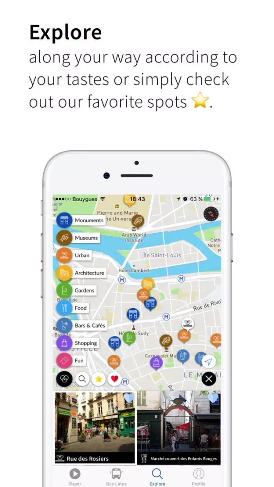 Audio Guide Paris Visit Bus Screenshots