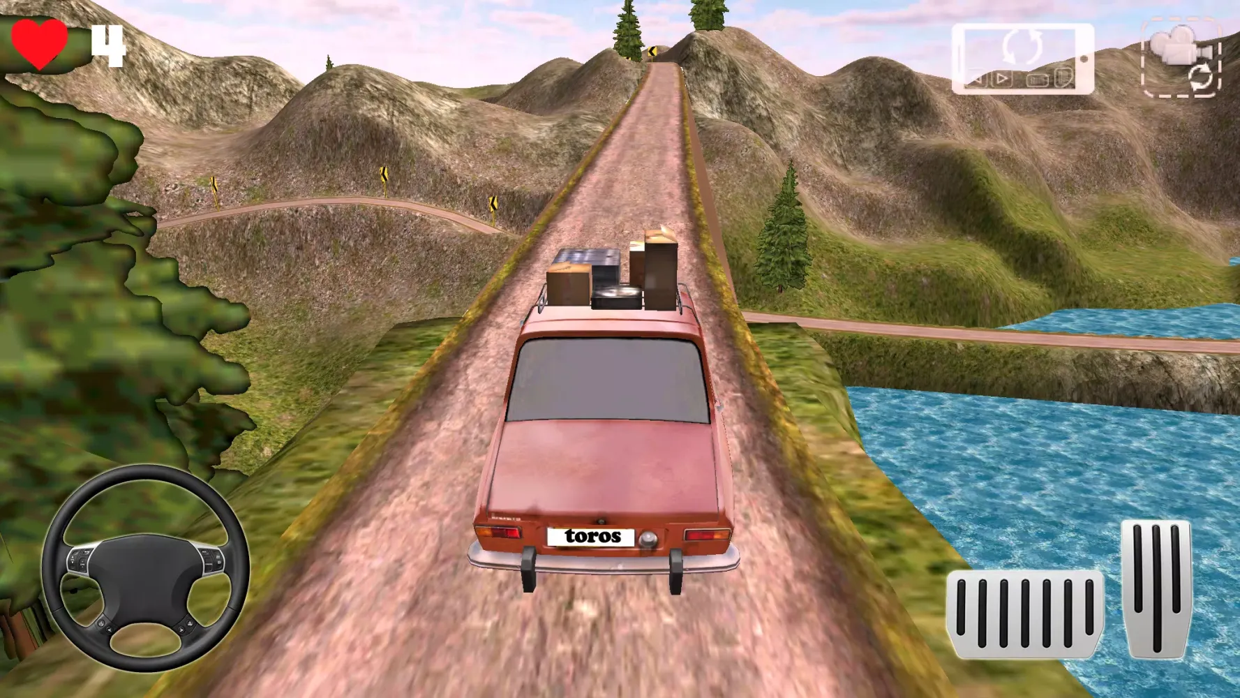 Mountain Car Driving Game Screenshots