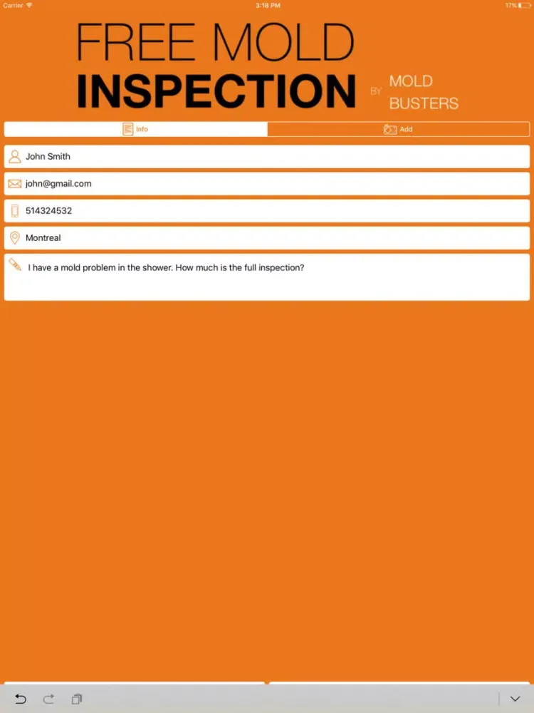 Mold Inspection iPad  سکرین شاٹس
