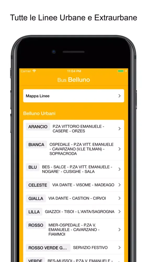 Bus Belluno Timetables Screenshots