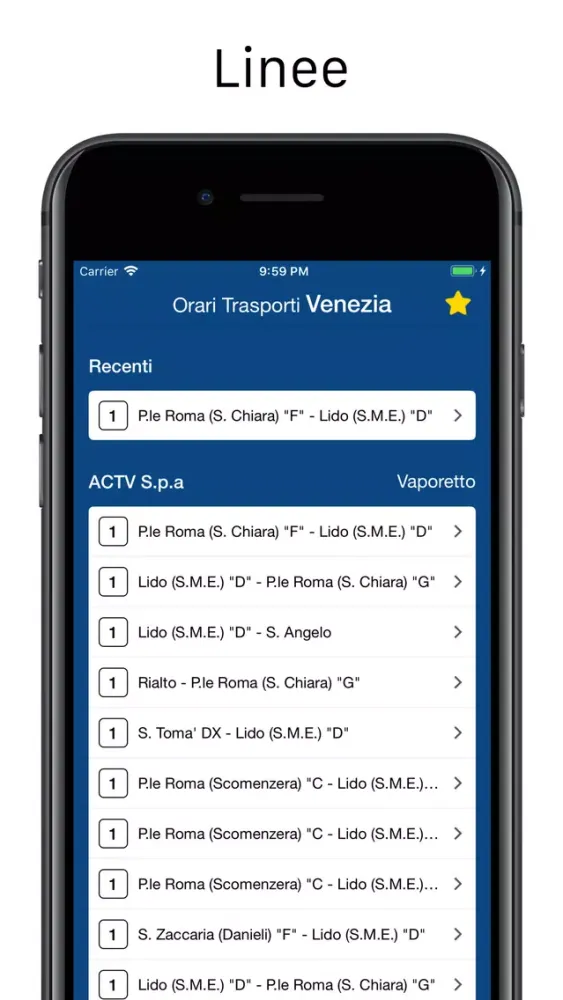 Venice Transport Timetables 스크린샷