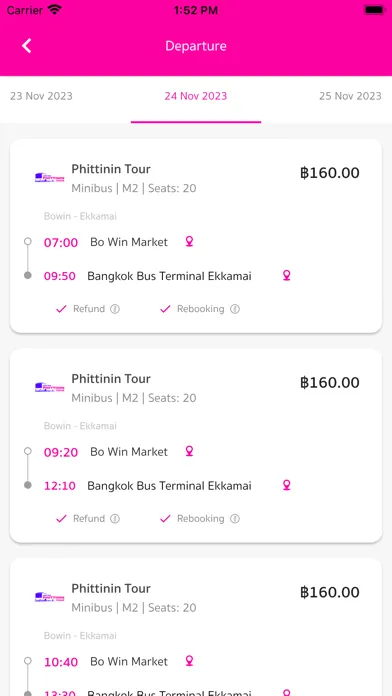 Ảnh chụp màn hình của Phittinin Tour