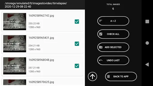 Images To Video (Time Lapse) Screenshots