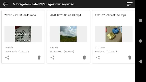 Images To Video (Time Lapse) Screenshots