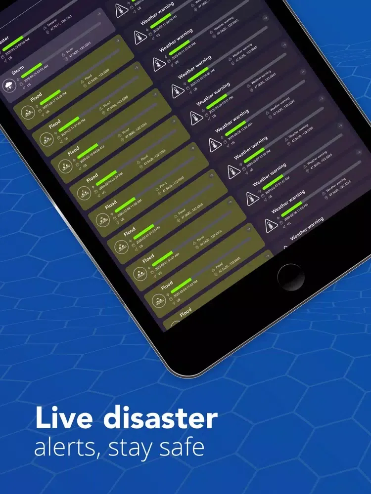 Weather app iPad  Screenshots