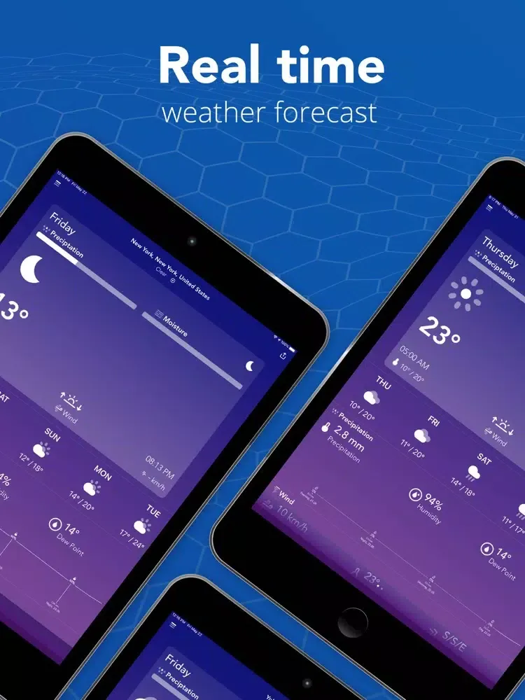 Weather app iPad  Screenshots