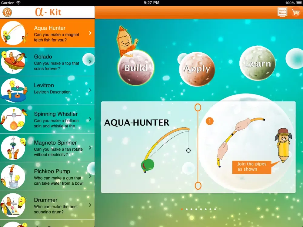 Tangkapan skrin Fun-Do Science iPad 