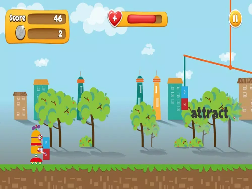 Magnet Runner - Play & help Zuko, Robo, Rudy and Scar explore the city of magnets iPad 應用截圖