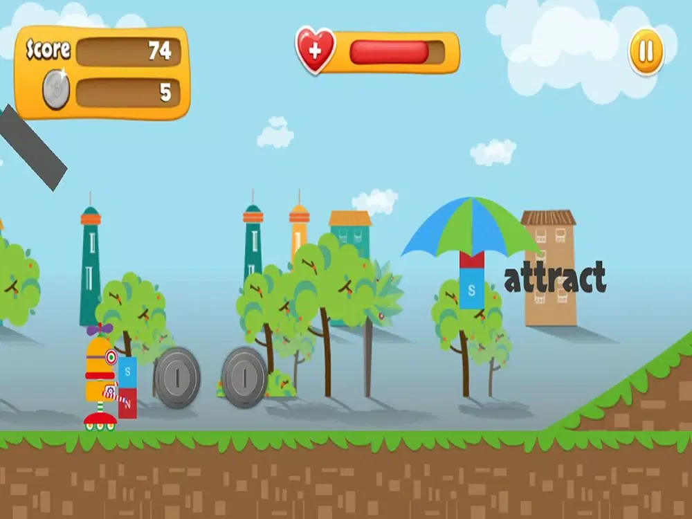 Magnet Runner - Play & help Zuko, Robo, Rudy and Scar explore the city of magnets iPad 應用截圖