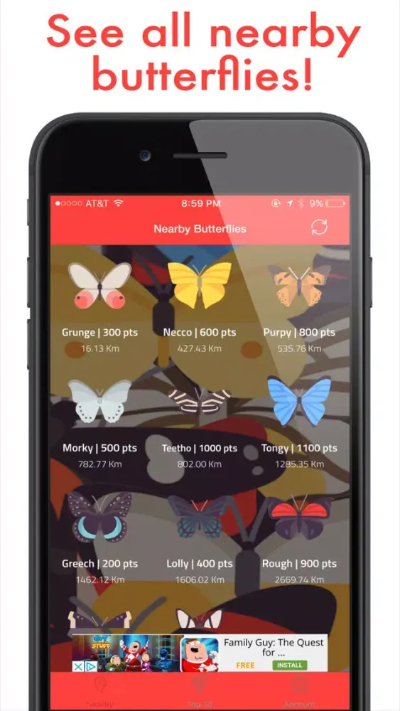 Capturas de pantalla de Butterfly Go! - Travel and catch them all