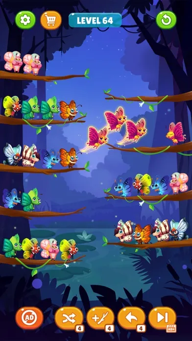 صور Butterfly Sort: Sort Puzzle